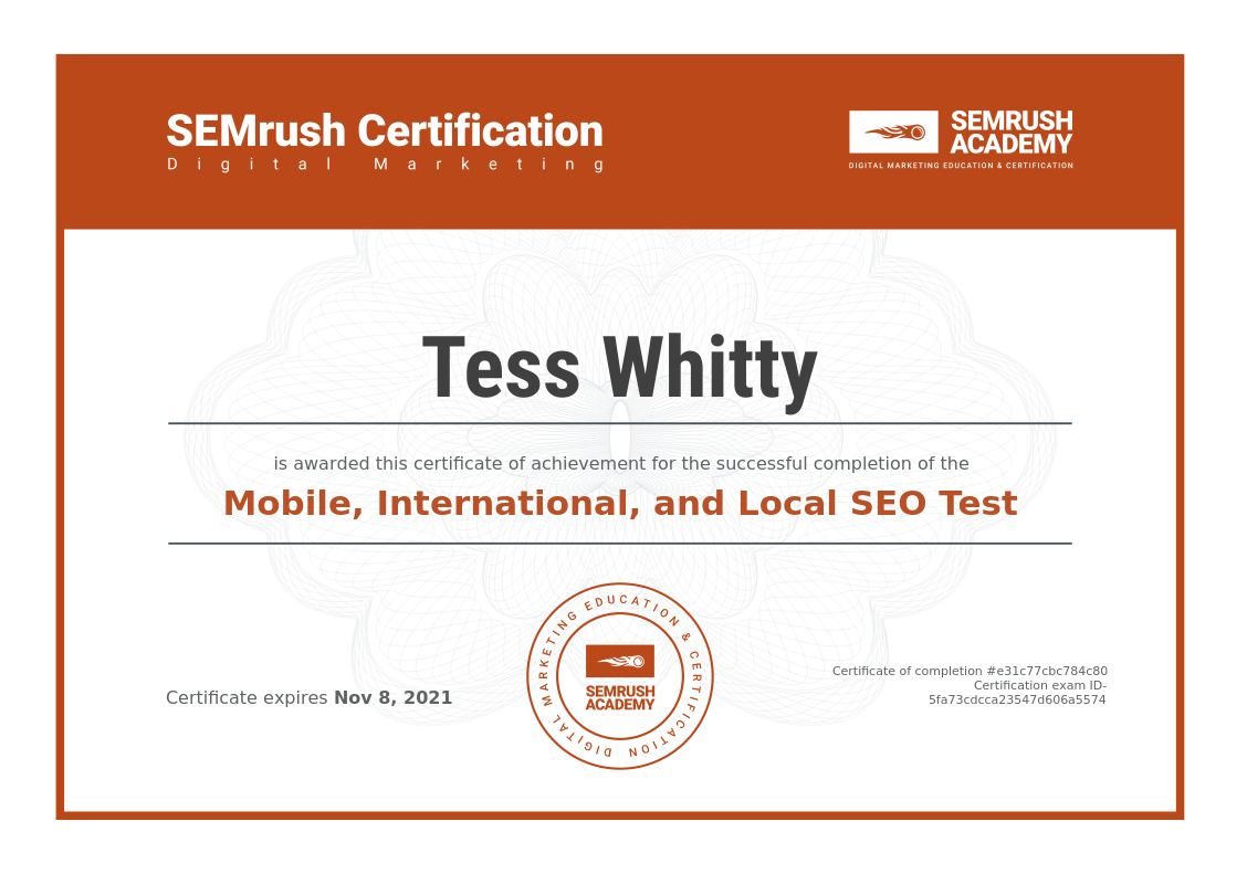 international seo semrush