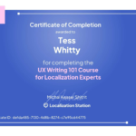 I’m Officially Certified in UX Writing!